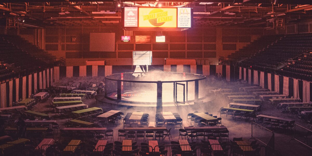 MMA w Polsce - gala KSW, zawodnicy w oktagonie